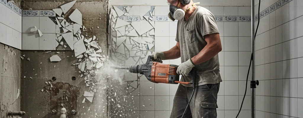 Къртене на баня услуга